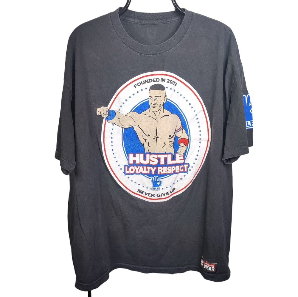 NEVER GIVE UP HLR Black JOHN CENA WWE Authentic T-shirt 2XL